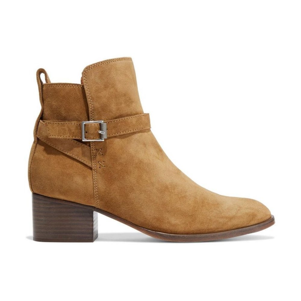 Rag & Bone Walker Buckled Suede Ankle Boots